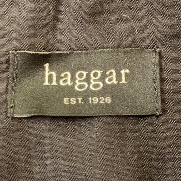Haggar Dark Gray Twill Pleat Front Dress Pants 40 x 31 - Picture 12 of 14